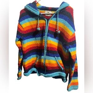 Vibrant Striped Women's Cardigan